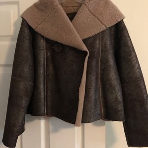 Gorgeous UGG cropped full shearling jacket